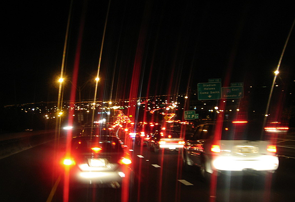 夜の大渋滞